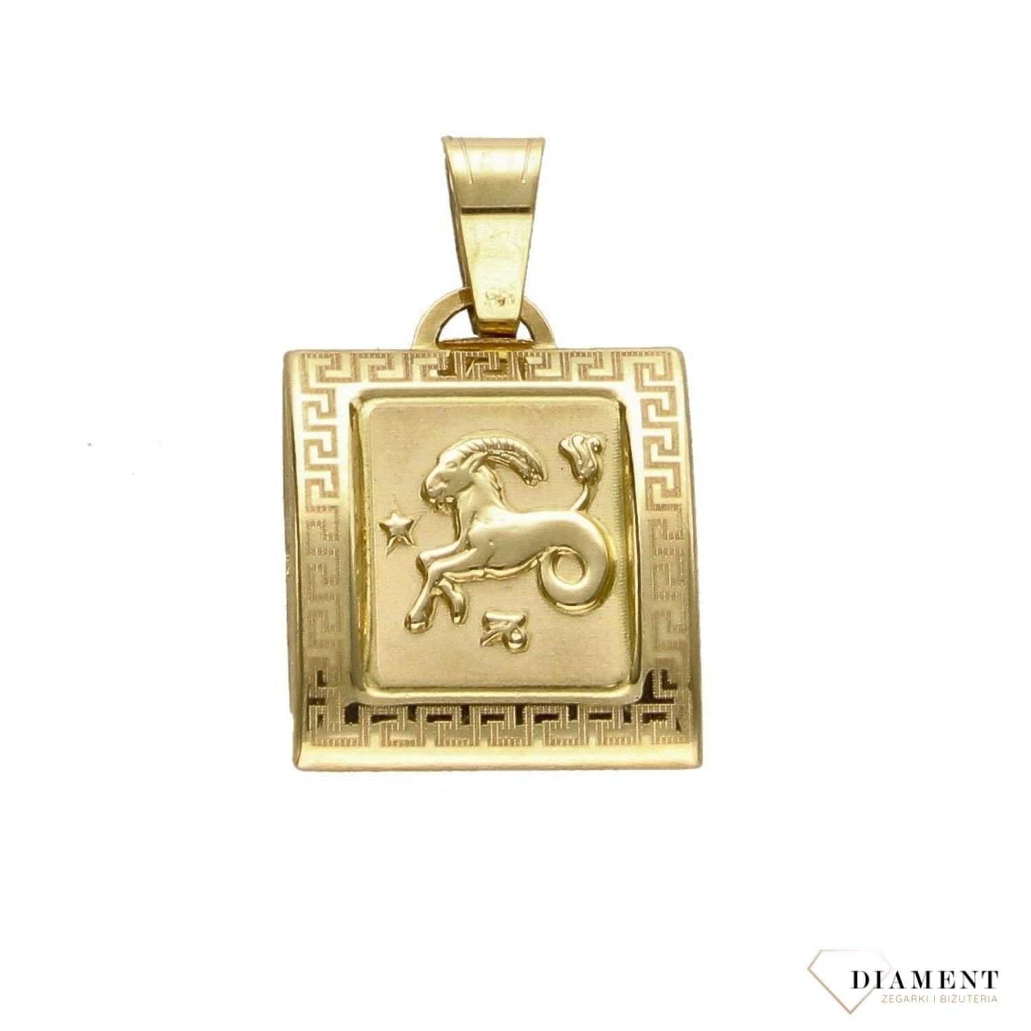 Złota zawieszka 585 Znaki zodiaku Koziorożec DIA-ZAW-0813-585.jpg