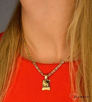 Zawieszka złoty znaki zodiaku koziorożec DIA-ZAW-0814-585 💎 Złota zawieszka z motywem koziorożca 💎  (1).JPG