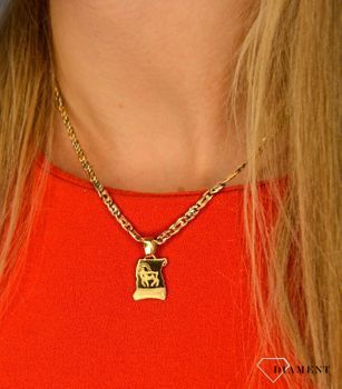 Zawieszka złoty znaki zodiaku koziorożec DIA-ZAW-0814-585 💎 Złota zawieszka z motywem koziorożca 💎  (2).JPG