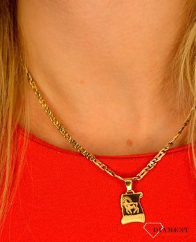 Zawieszka złoty znaki zodiaku koziorożec DIA-ZAW-0814-585 💎 Złota zawieszka z motywem koziorożca 💎  (3).JPG