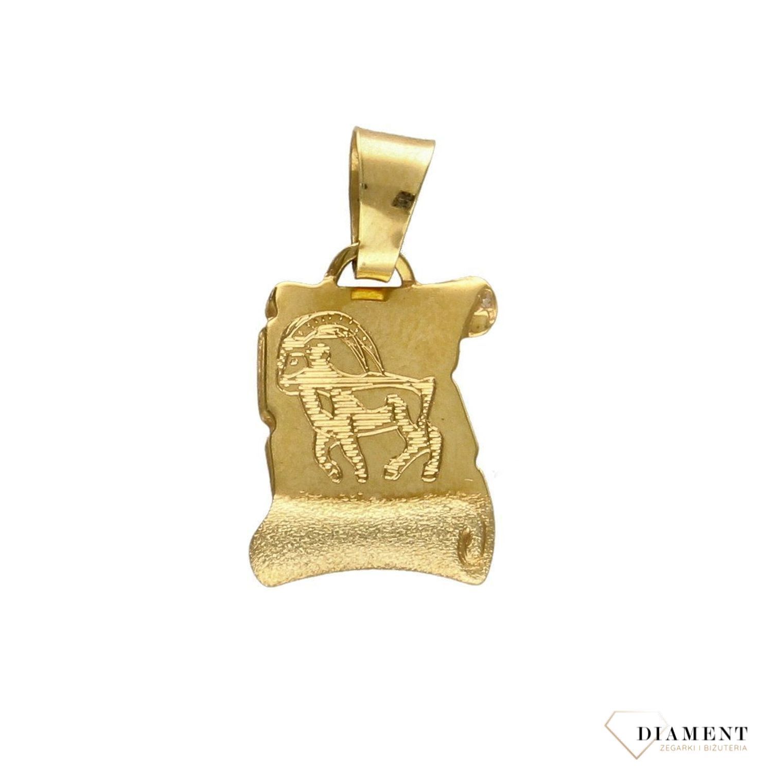 Zawieszka złoty znaki zodiaku koziorożec DIA-ZAW-0814-585.jpg