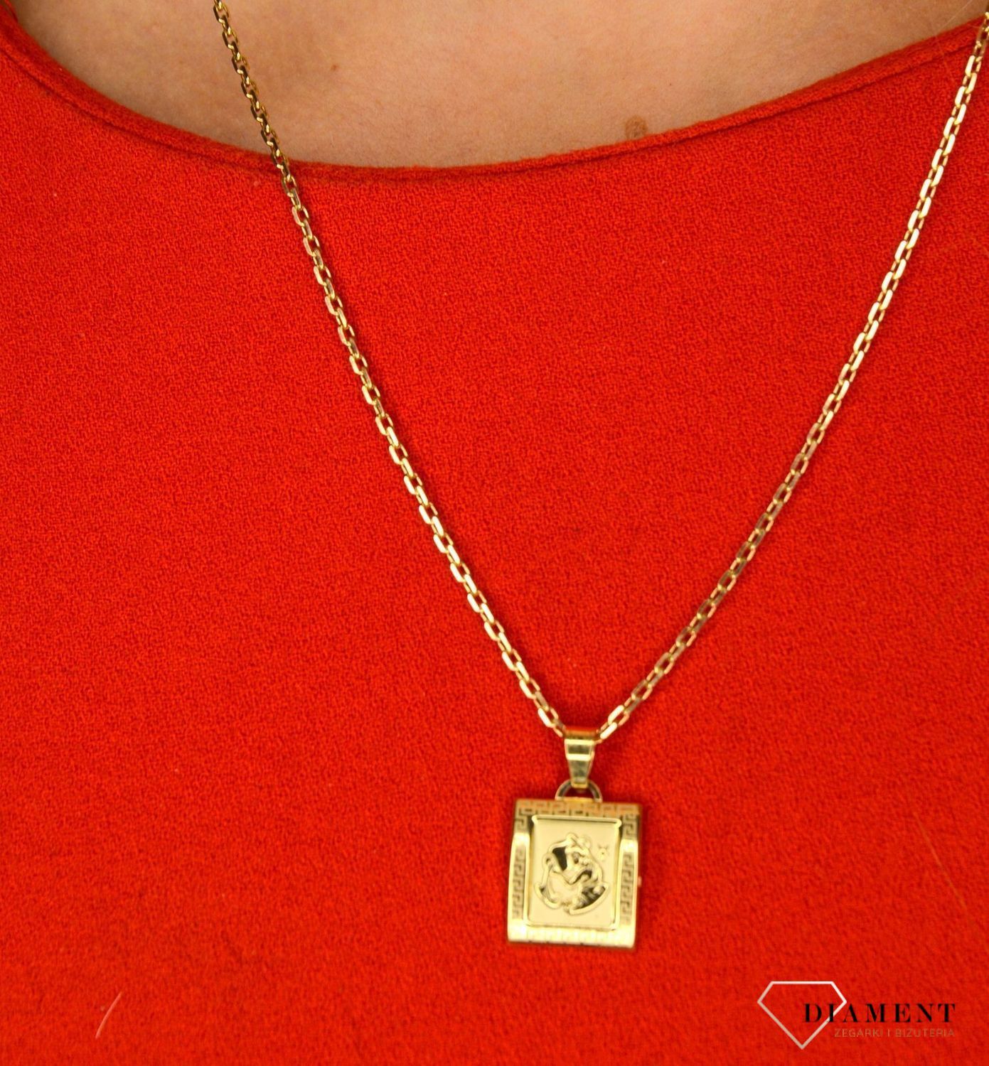 Złota zawieszka 585 Wodnik DIA-ZAW-0820-585.jpg