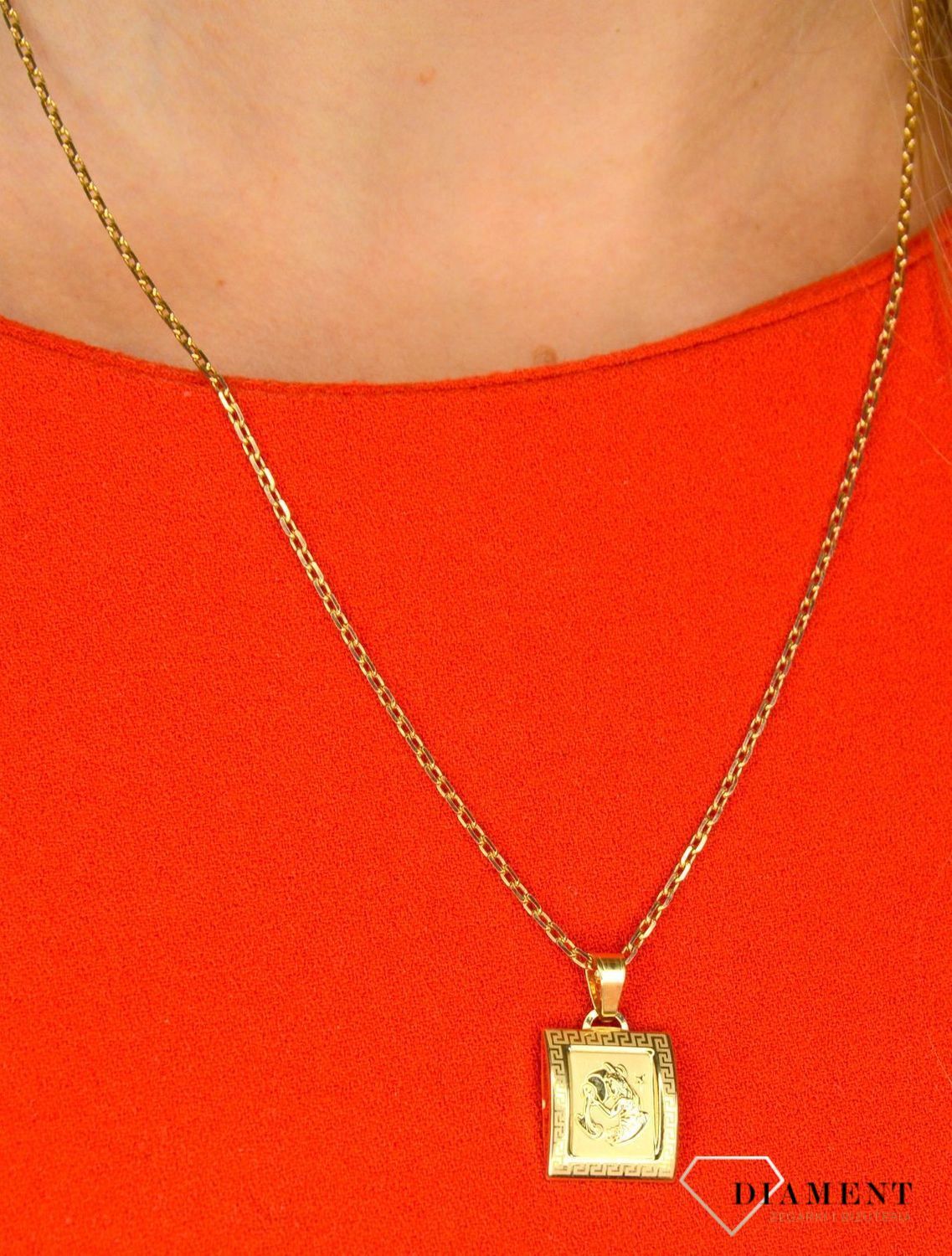 Złota zawieszka 585 Wodnik DIA-ZAW-0820-585.jpg