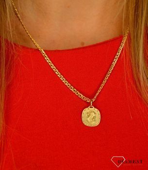 Złota zawieszka 585 ze znakiem ryby DIA-ZAW-0822-585 💎 Złota zawieszka w formie blaszki ze znakiem zodiaku ryby 💎 (3).JPG
