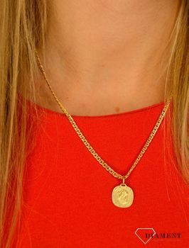 Złota zawieszka 585 ze znakiem ryby DIA-ZAW-0822-585 💎 Złota zawieszka w formie blaszki ze znakiem zodiaku ryby 💎 (4).JPG