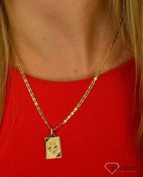 Złota zawieszka 585 znak zodiaku Ryby DIA-ZAW-0823-585 💎 Złota zawieszka z motywem znaku zodiaku ryba 💎 (7).JPG