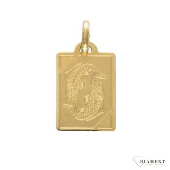 Złota zawieszka 585 znak zodiaku Ryby DIA-ZAW-0823-585.jpg