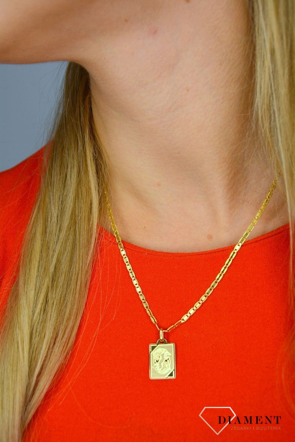 Złota zawieszka 585 znak zodiaku Ryby DIA-ZAW-0823-585.jpg