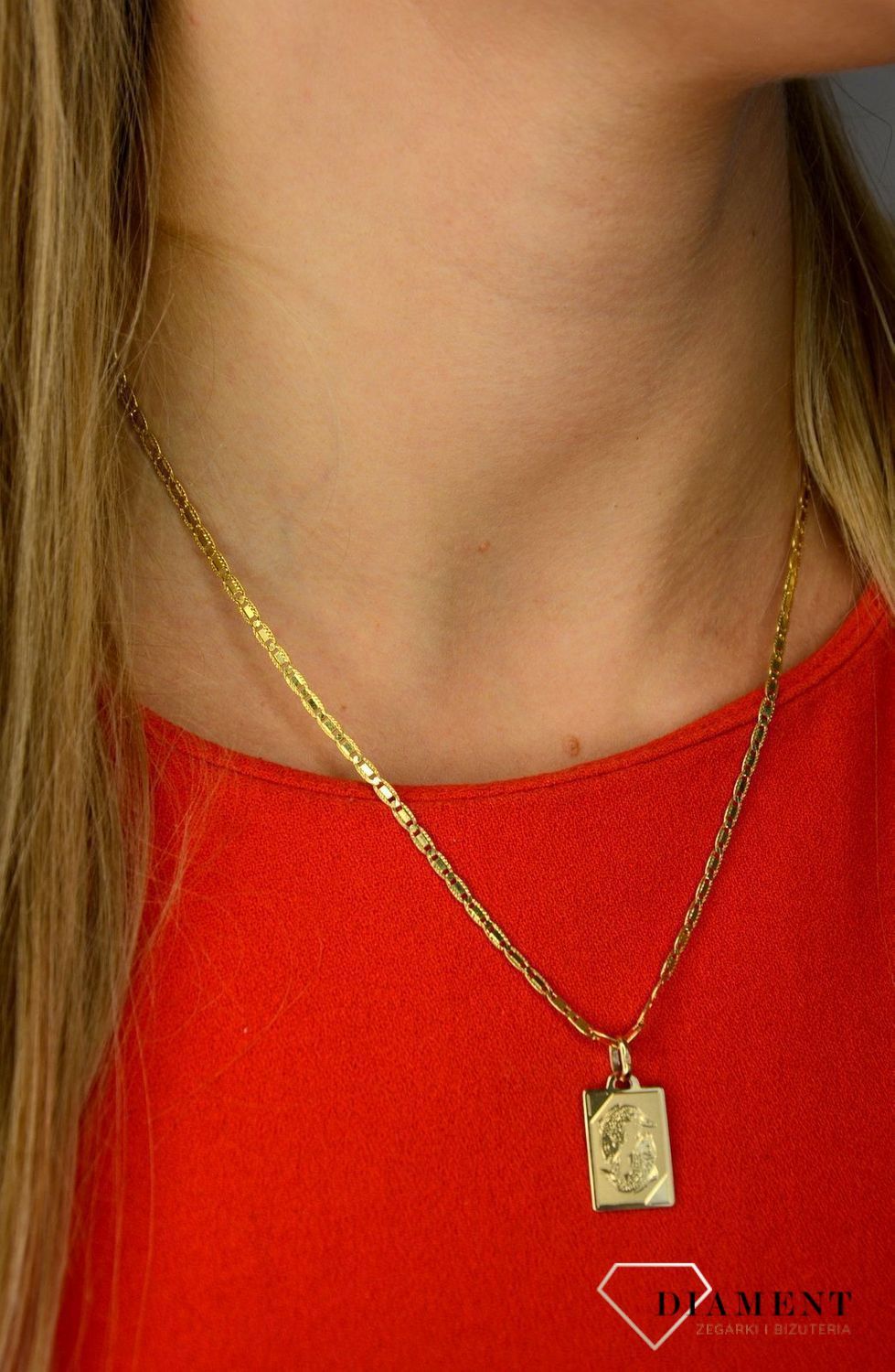 Złota zawieszka 585 znak zodiaku Ryby DIA-ZAW-0823-585.jpg