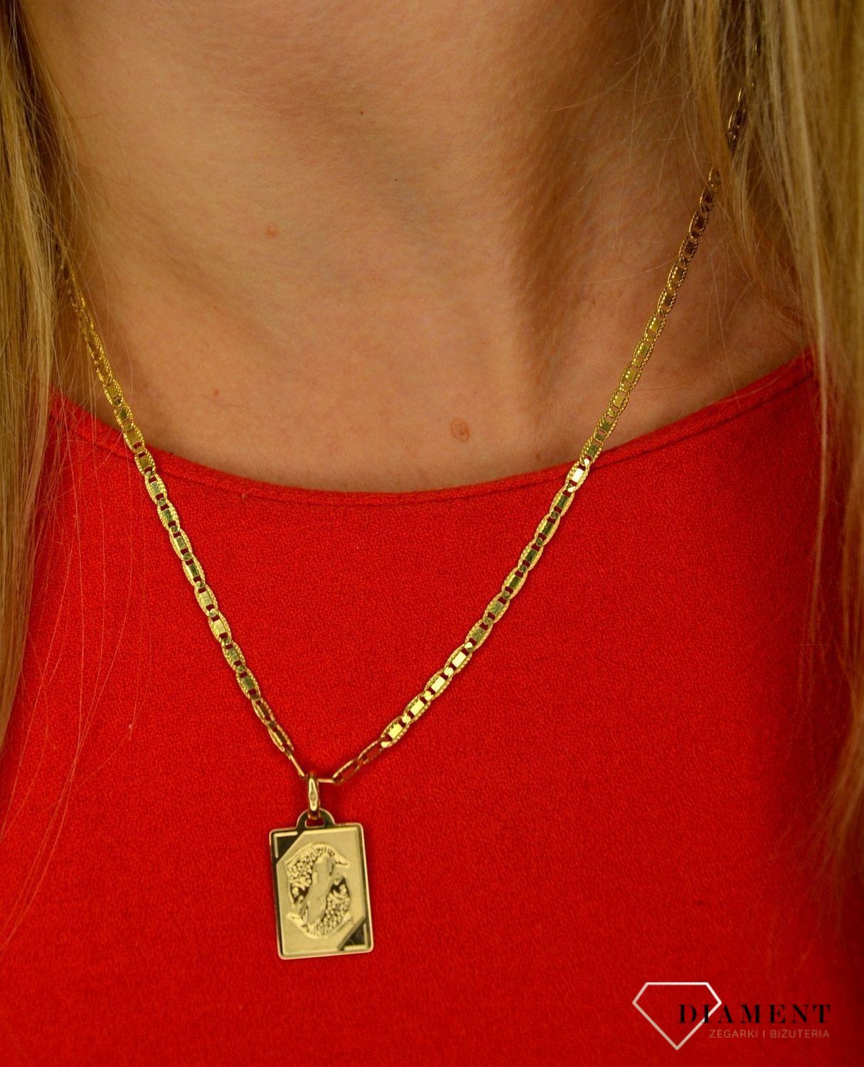 Złota zawieszka 585 znak zodiaku Ryby DIA-ZAW-0823-585.jpg
