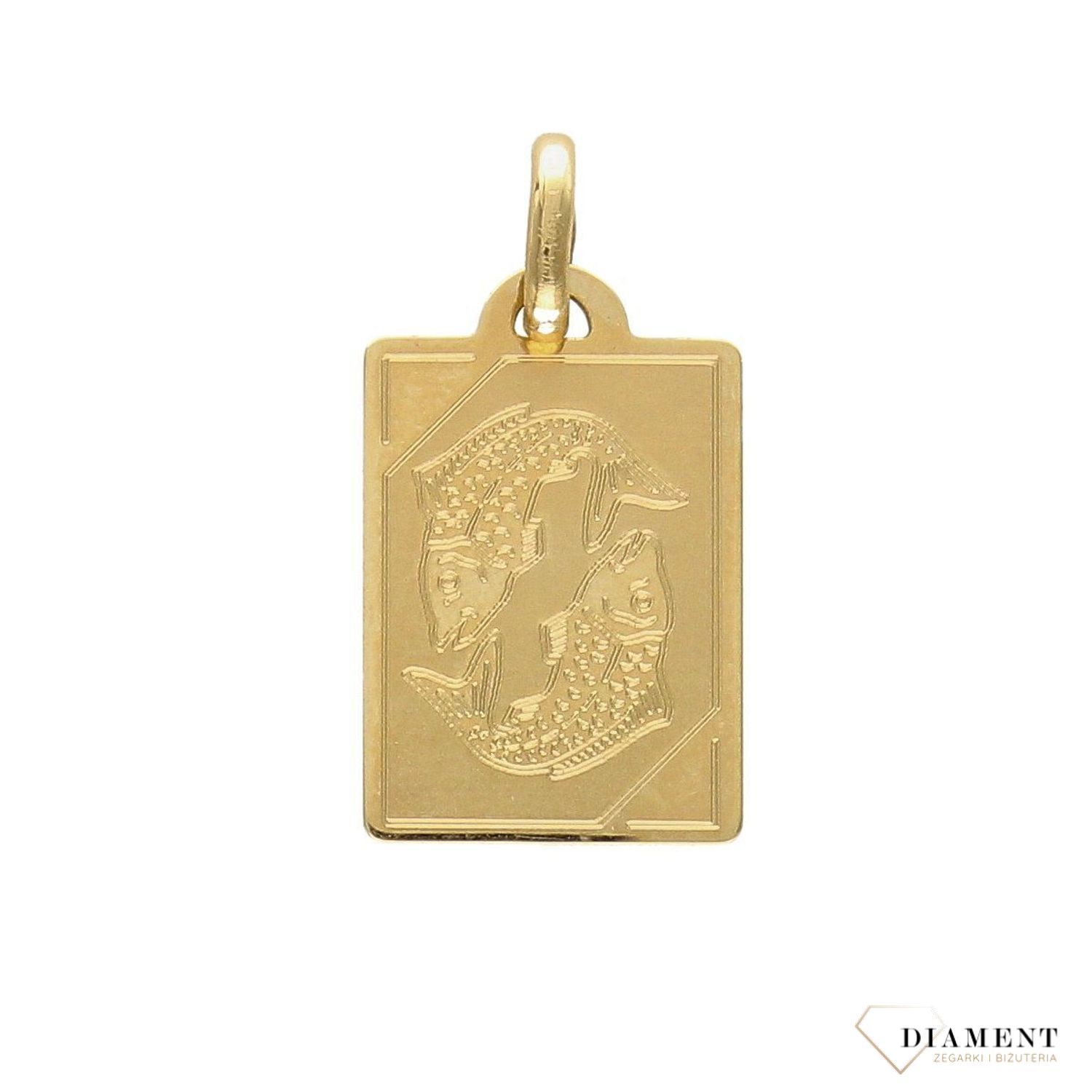 Złota zawieszka 585 znak zodiaku Ryby DIA-ZAW-0823-585.jpg