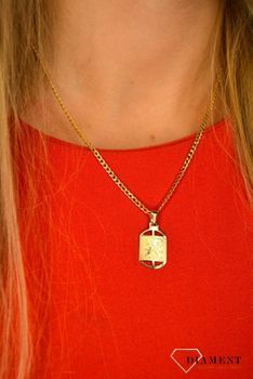 Złota zawieszka 585 baran DIA-ZAW-0824-585 💎 Złota zawieszka z symbolem znaku zodiaku baran 💎  (1).JPG