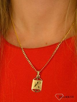 Złota zawieszka 585 baran DIA-ZAW-0824-585 💎 Złota zawieszka z symbolem znaku zodiaku baran 💎  (4).JPG