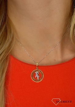 Złota zawieszka 585 znak zodiaku Baran DIA-ZAW-0827-585 💎 Złota zawieszka wykonana z najwyższej jakości złota w kolorze białym oraz żółtym 💎 (2).JPG
