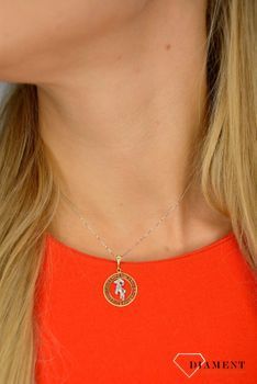 Złota zawieszka 585 znak zodiaku Baran DIA-ZAW-0827-585 💎 Złota zawieszka wykonana z najwyższej jakości złota w kolorze białym oraz żółtym 💎 (3).JPG