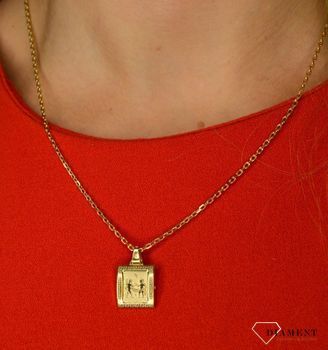 Złota zawieszka 585 znak zodiaku Bliźnięta DIA-ZAW-0828-585 💎 Złota zawieszka z znakiem zodiaku Bliźnięta 💎 (4).JPG