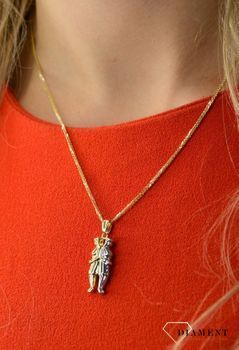 Złota zawieszka 585 Bliźnięta DIA-ZAW-0829-585 💎 Złota zawieszka wykonana została z najwyższej jakości złota próby 585 💎 (2).JPG