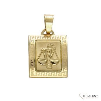Złota zawieszka 585 Znak zodiaku Waga DIA-ZAW-0830-585.jpg