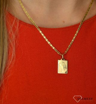 Złota zawieszka 585 znak zodiaku Panna DIA-ZAW-0831-585 💎 Złota zawieszka wykonana z najwyższej jakości 14-karatowego żółtego złota ze znakiem zodiaku Panny 💎 (1).JPG
