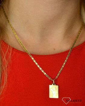 Złota zawieszka 585 znak zodiaku Panna DIA-ZAW-0831-585 💎 Złota zawieszka wykonana z najwyższej jakości 14-karatowego żółtego złota ze znakiem zodiaku Panny 💎 (2).JPG