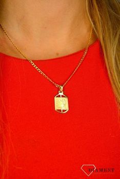 Złota zawieszka 585 Panna DIA-ZAW-0832-585 💎 Złota zawieszka w formie blaszki z znakiem zodiaku Panny 💎 (1).JPG