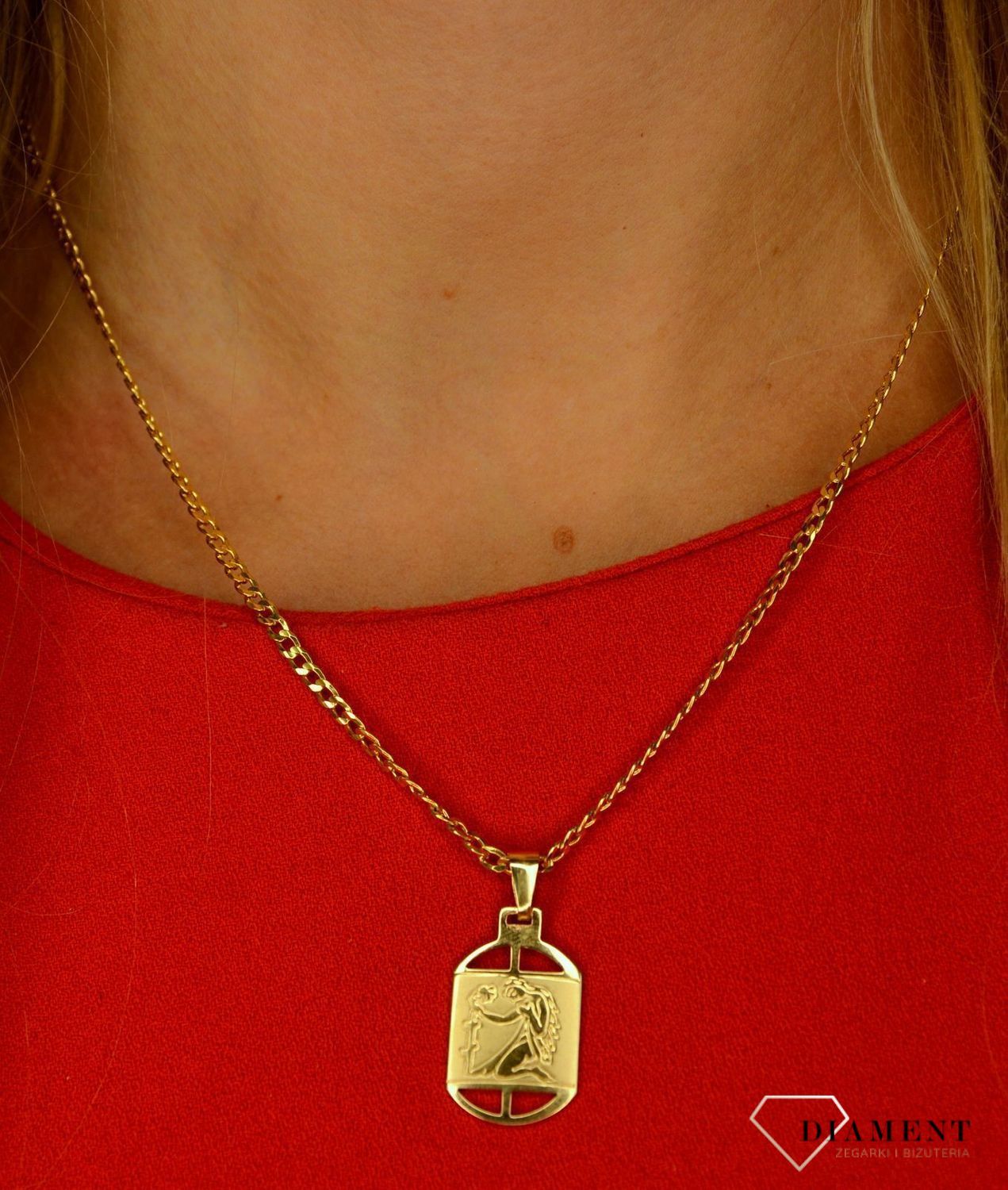 Złota zawieszka 585 Panna DIA-ZAW-0832-585.jpg