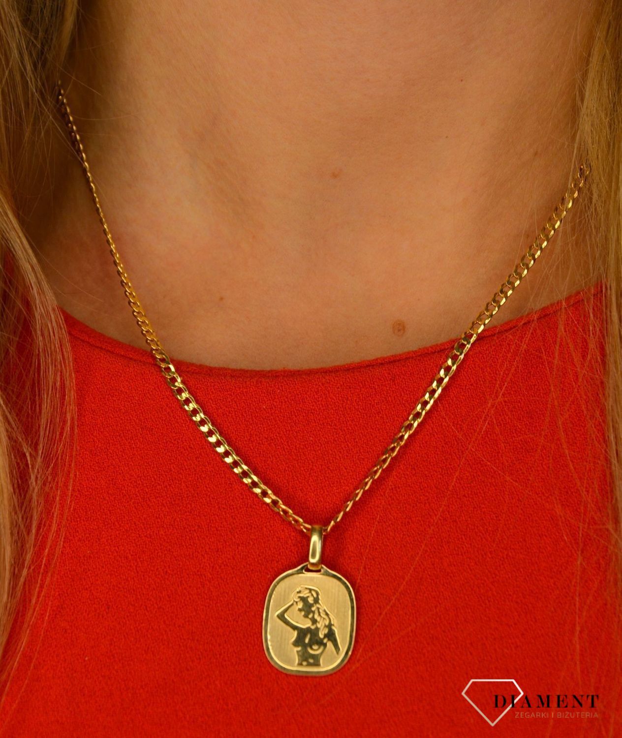 Złota zawieszka 585 Panna DIA-ZAW-0833-585.jpg