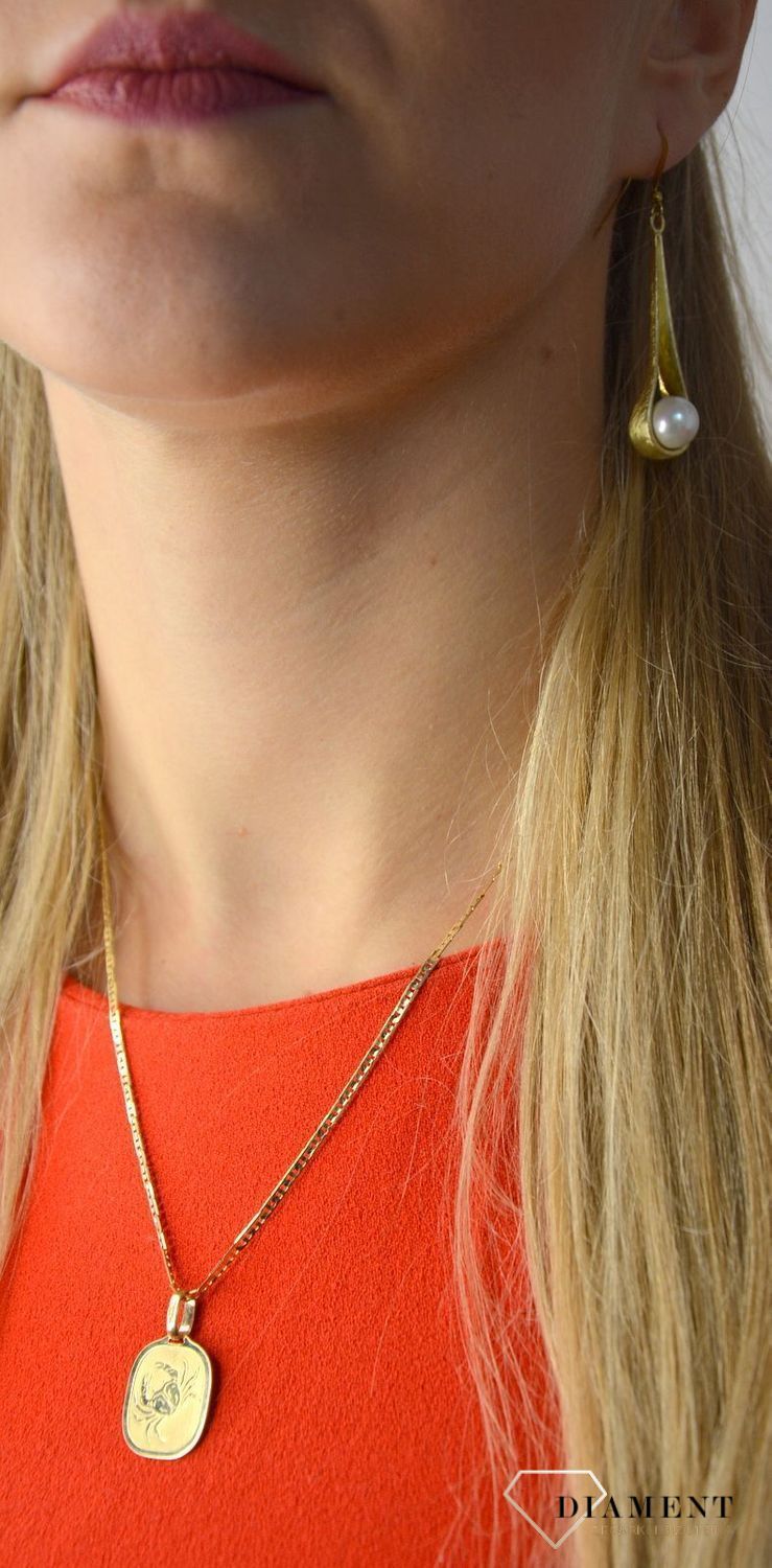 Złota zawieszka 585 znak zodiaku Rak DIA-ZAW-0837-585.jpg