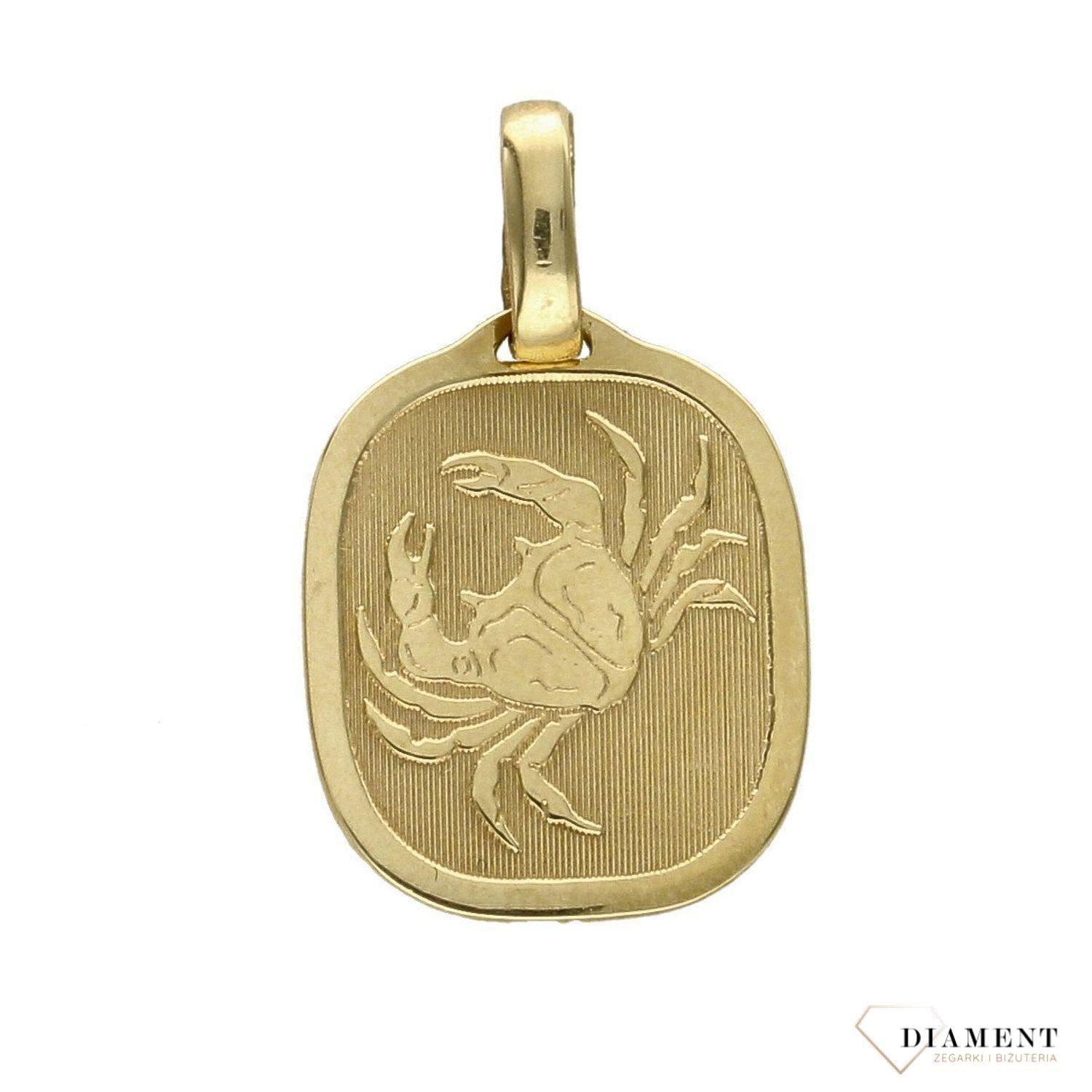 Złota zawieszka 585 znak zodiaku Rak DIA-ZAW-0837-585.jpg