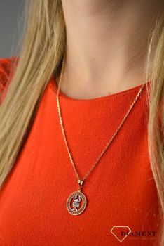 Złota zawieszka 585 znak zodiaku Rak DIA-ZAW-0838-585 💎 Złota zawieszka wykonana z najwyższej jakości złota próby 585 💎  (2).JPG