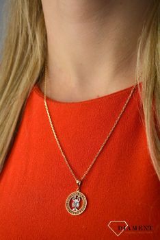 Złota zawieszka 585 znak zodiaku Rak DIA-ZAW-0838-585 💎 Złota zawieszka wykonana z najwyższej jakości złota próby 585 💎  (3).JPG