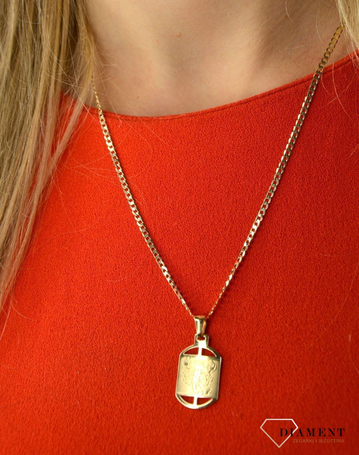 Złota zawieszka 585 znak zodiaku Skorpion DIA-ZAW-0841-585.jpg