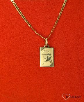 Złota zawieszka 585 znak zodiaku Strzelec DIA-ZAW-0843-585 💎 Złota zawieszka ze znakiem zodiaku w postaci strzelca 💎  (3).JPG