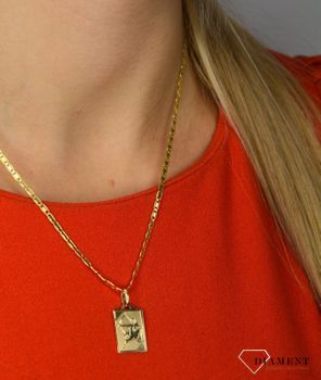 Złota zawieszka 585 znak zodiaku Strzelec DIA-ZAW-0843-585 💎 Złota zawieszka ze znakiem zodiaku w postaci strzelca 💎  (4).JPG