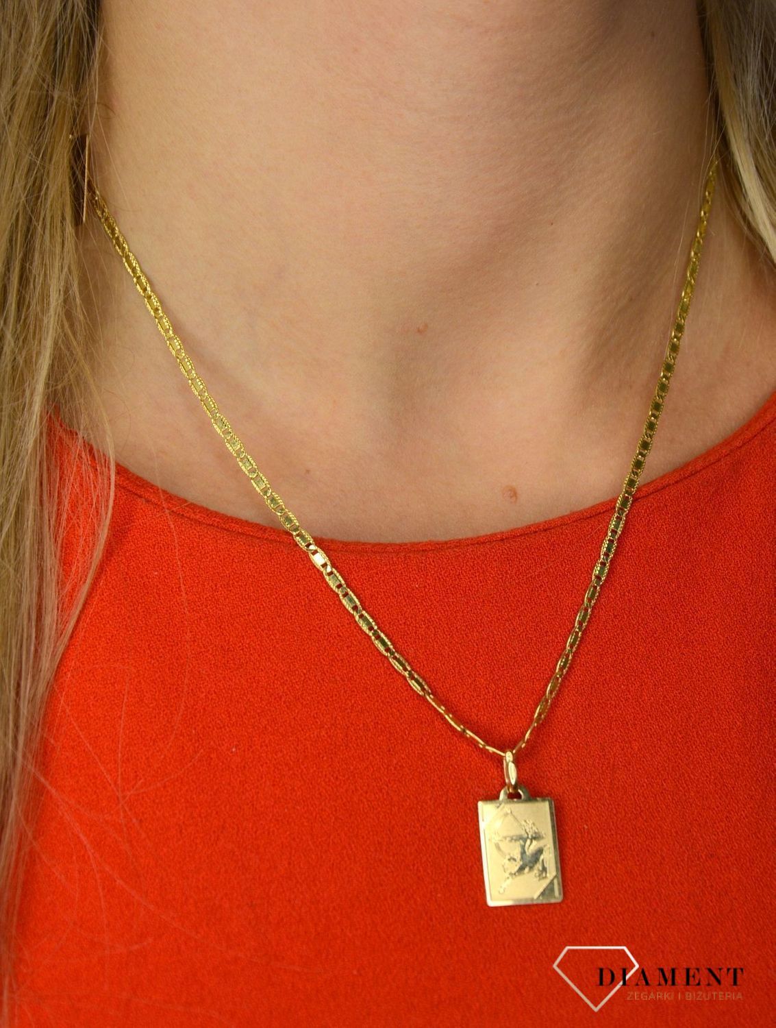 Złota zawieszka 585 znak zodiaku Strzelec DIA-ZAW-0843-585 💎 Złota zawieszka ze znakiem zodiaku w postaci strzelca 💎  (3).JPG