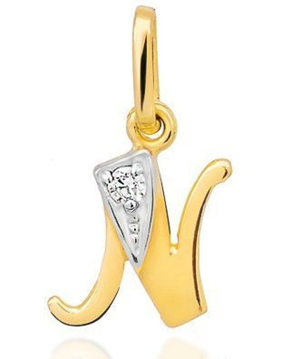 Złota zawieszka literka N próba 585 ozdobiona cyrkonią DIA-ZAW-0854-585. Złota zawieszka 585 literka N ozdobiona cyrkonią (2).jpg