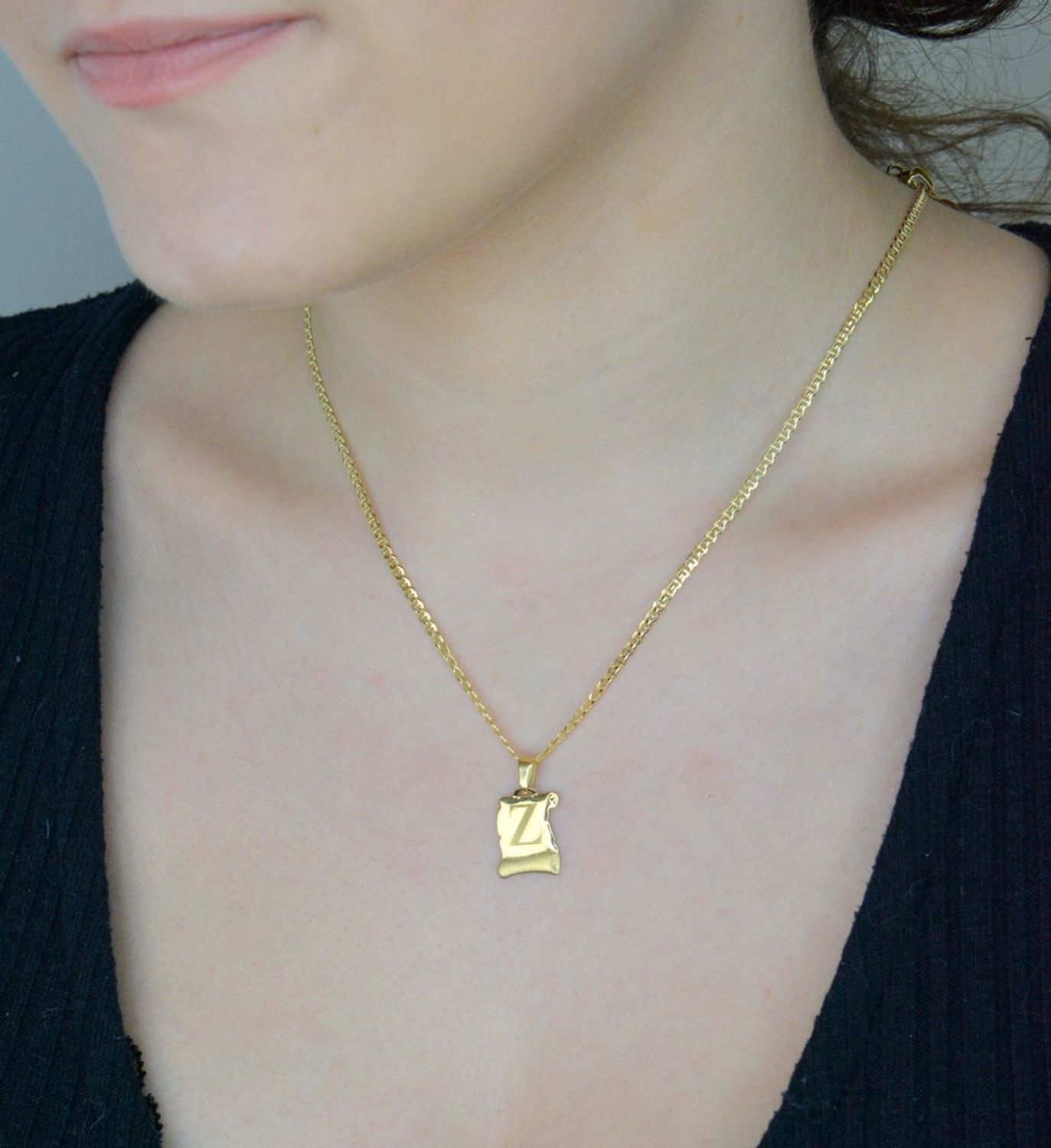Zawieszka złota Papirus Literka Z złota literka Z 585 DIA-ZAW-0877-585. Zawieszka złota na prezent. Zawieszka z literą. Zawieszka dla imienia. Zawieszka złota prezentowa. Złoto 1.jpg
