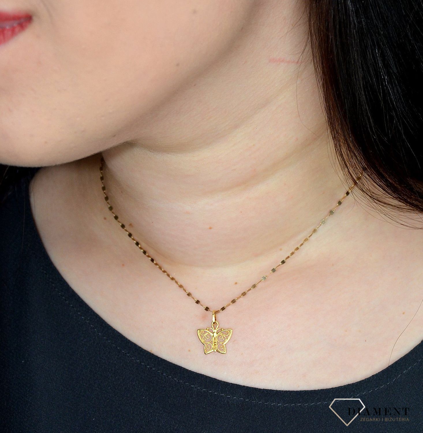 Złota zawieszka 333 ażurowy motylek DIA-ZAW-0890-585.jpg