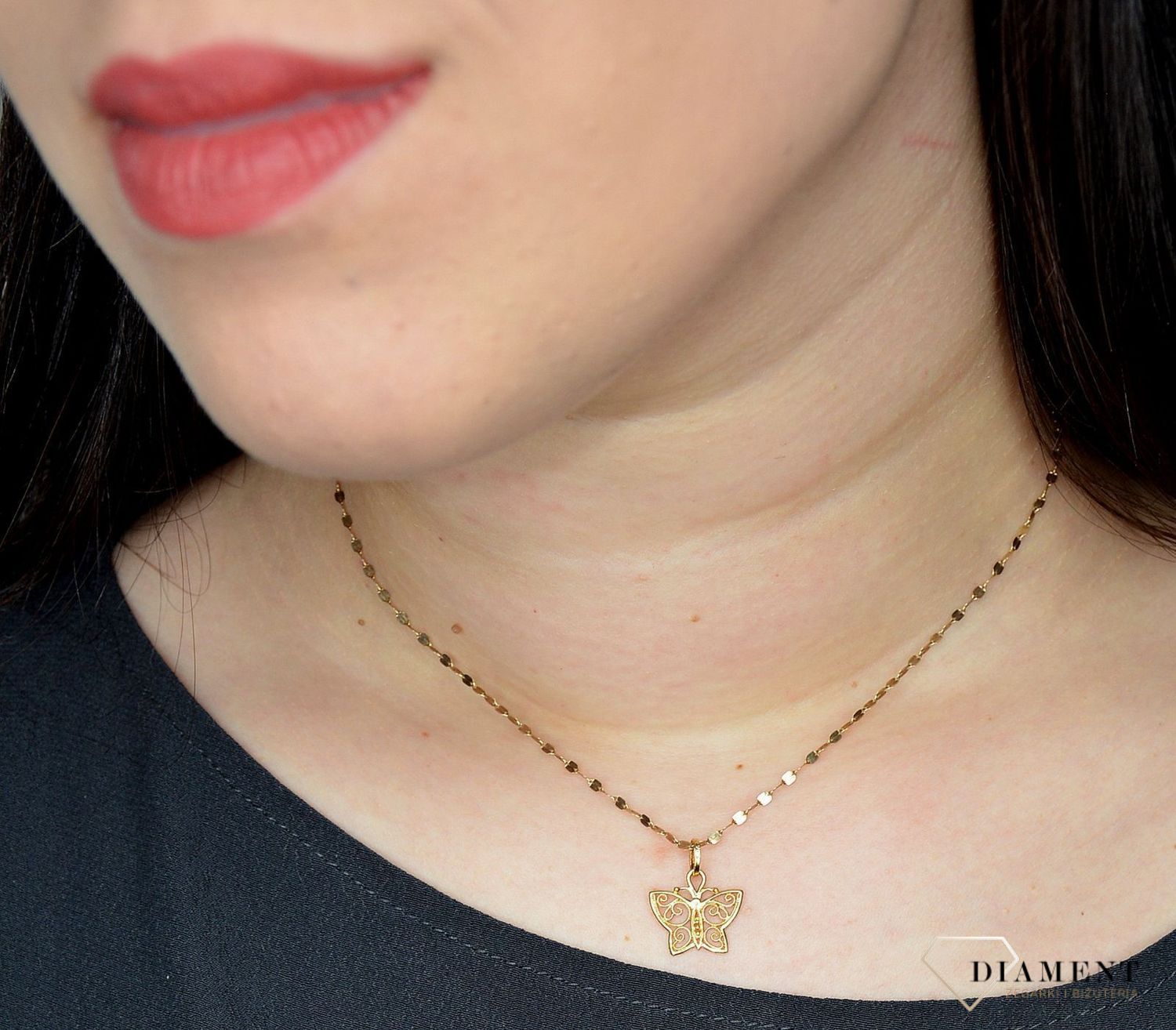 Złota zawieszka 333 ażurowy motylek DIA-ZAW-0890-585.jpg