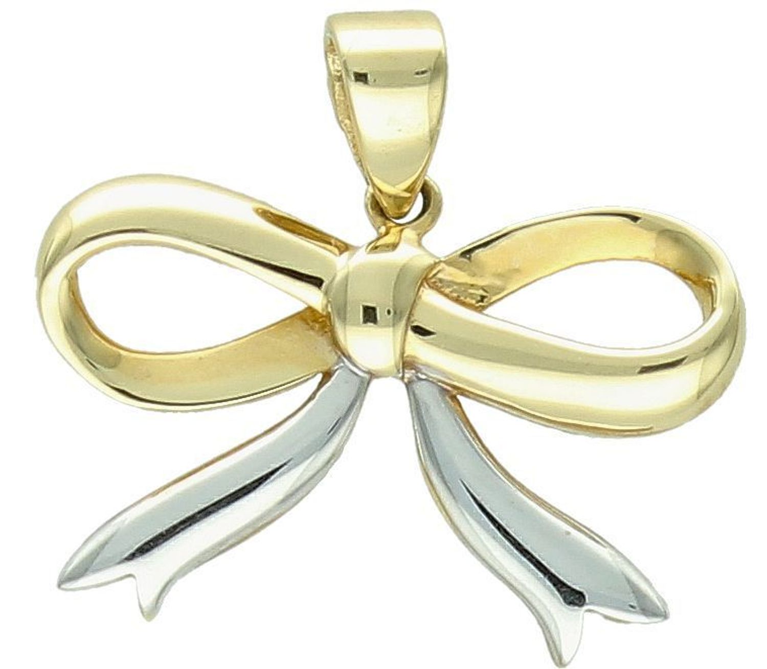 Zawieszka złota kokardka wstążka próba 585 DIA-ZAW-0892-585. Zawieszka kokardka. Modna złota zawieszka Kokardki. Złota zawieszka kokarda. Hit tiktoka. 1.jpg