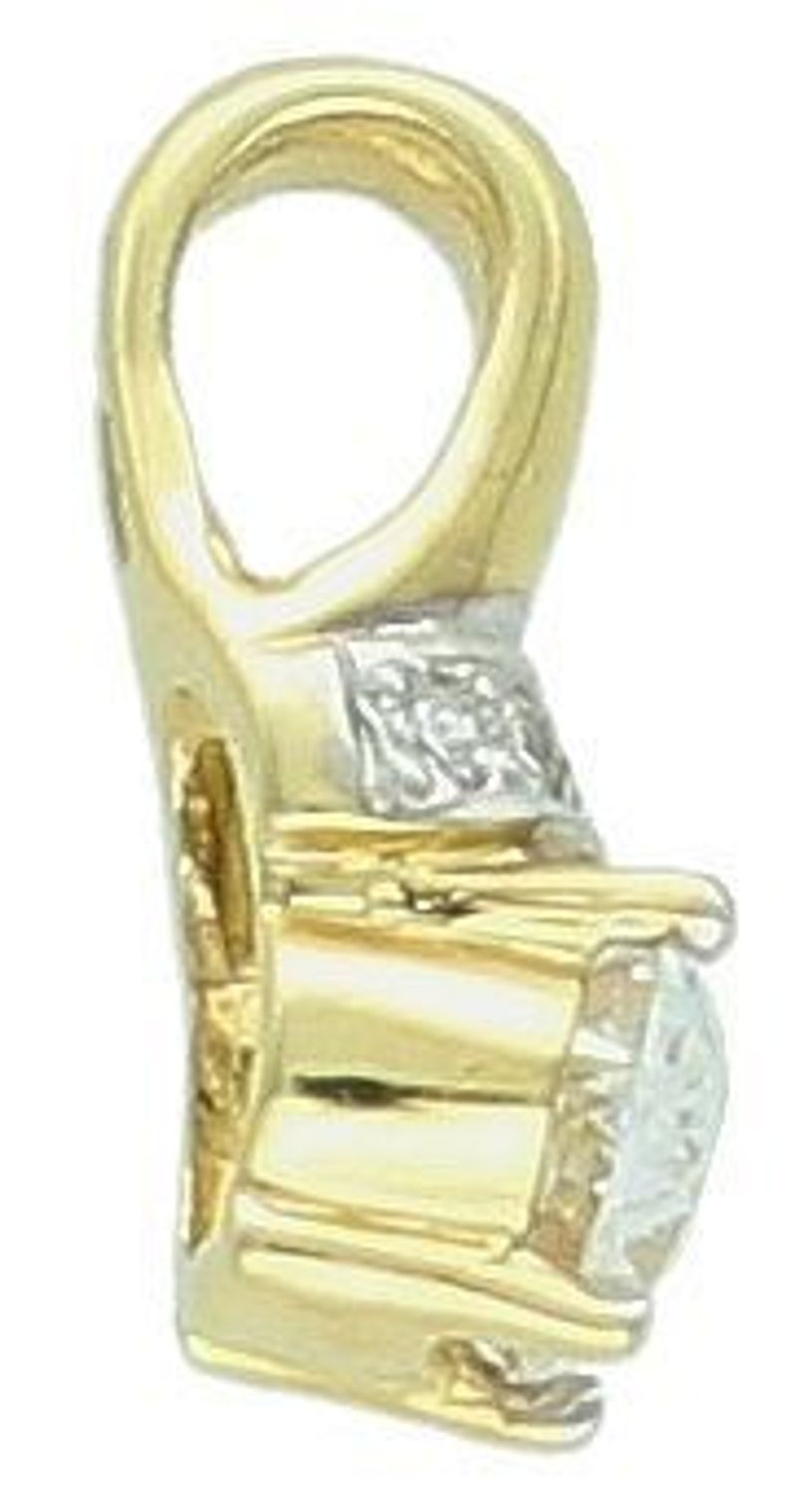 Zawieszka złota z cyrkonią pr 585, DIA-ZAW-0896-585 Wisiorek został wykonany z wysokiej jakości złota próby 585. Złoto to jeden z najpopularniejszych kruszców, cenione przez kobiety na całym 1.jpg