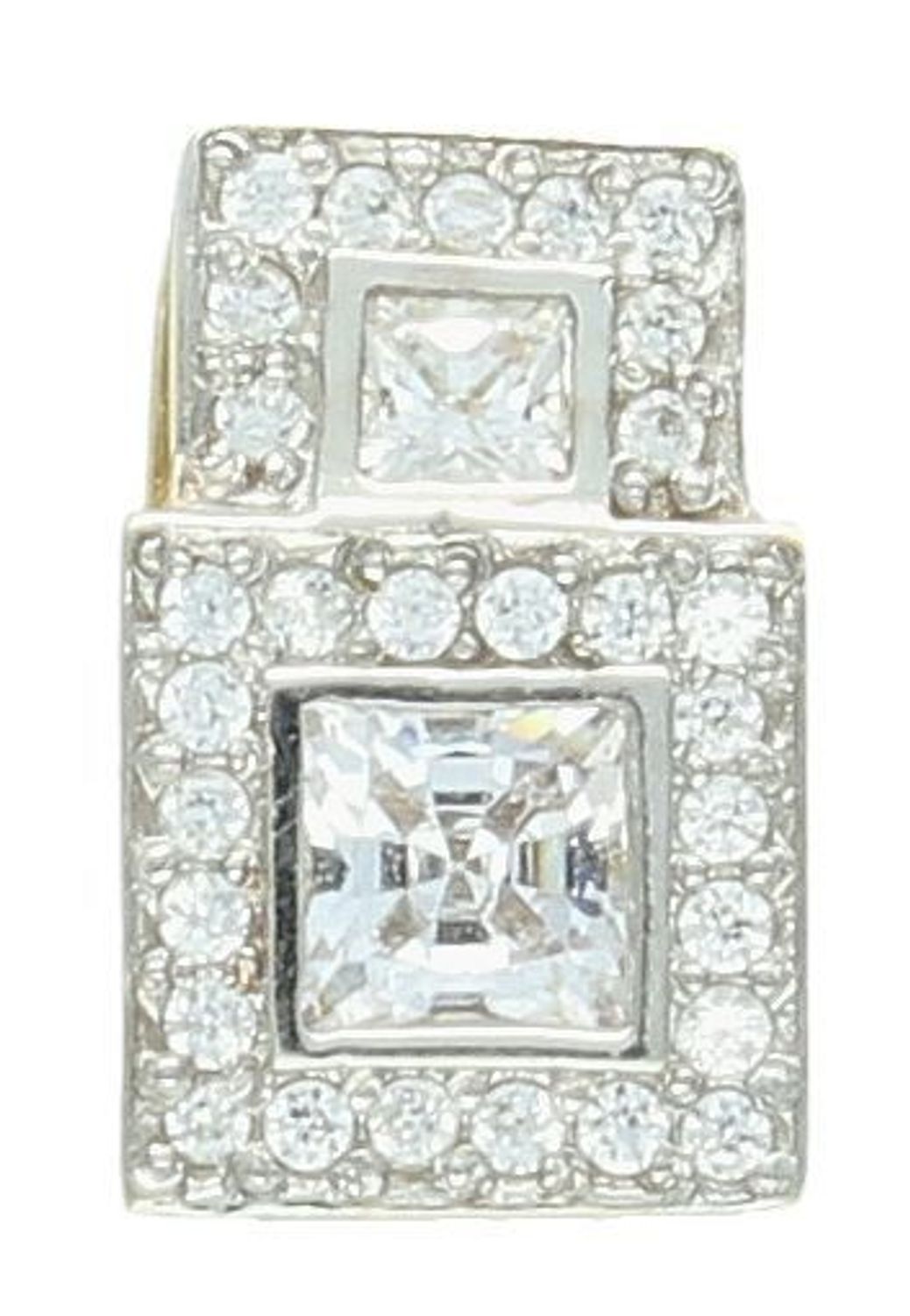 Zawieszka złota kwadraciki w cyrkoniach próba 585 DIA-ZAW-0898-585. Modna złota zawieszka kwadraciki. Złota zawieszka z cyrkoniami. Biżuteria na prezent. Biżuteria damska. Złote akcesoria. Modna 1.jpg