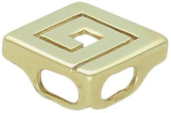 Zawieszka złota grecki klucz, próba 585 DIA-ZAW-0909-585. Złoty wisior grecki wzór. Modna złota zawieszka z greckim kluczem. Złota zawieszka delikatna. Biżuteria na prezent.2.jpg
