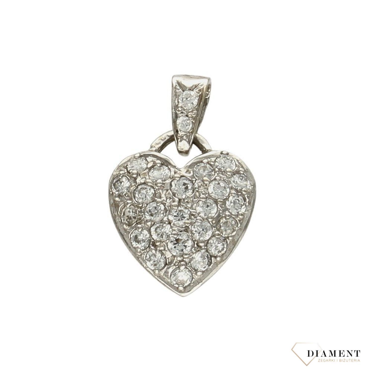 Złota zawieszka serce z cyrkoniami białe złoto DIA-ZAW-0932-585.15.jpg