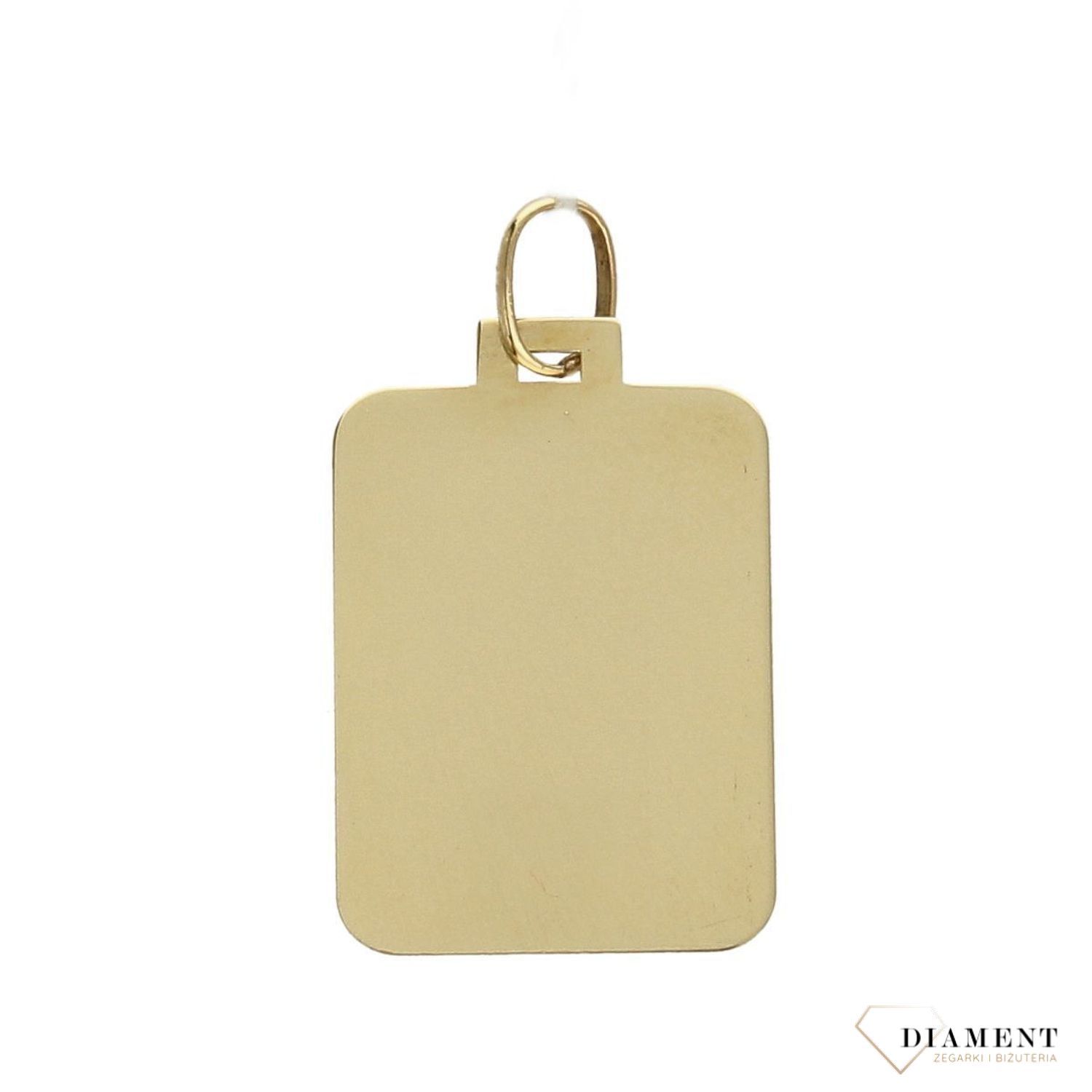 Złota zawieszka 585 blaszka gładka DIA-ZAW-0958-585.jpg