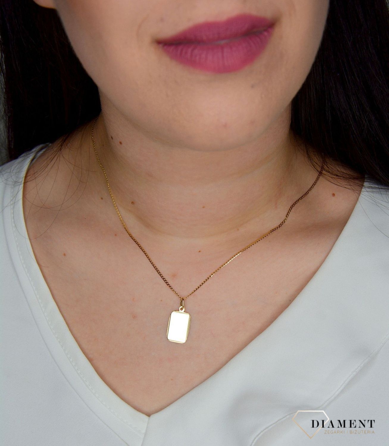 Złota zawieszka 585 blaszka DIA-ZAW-0959-585.jpg