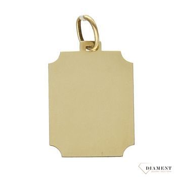 Złota zawieszka 585 blaszka DIA-ZAW-0961-585.jpg