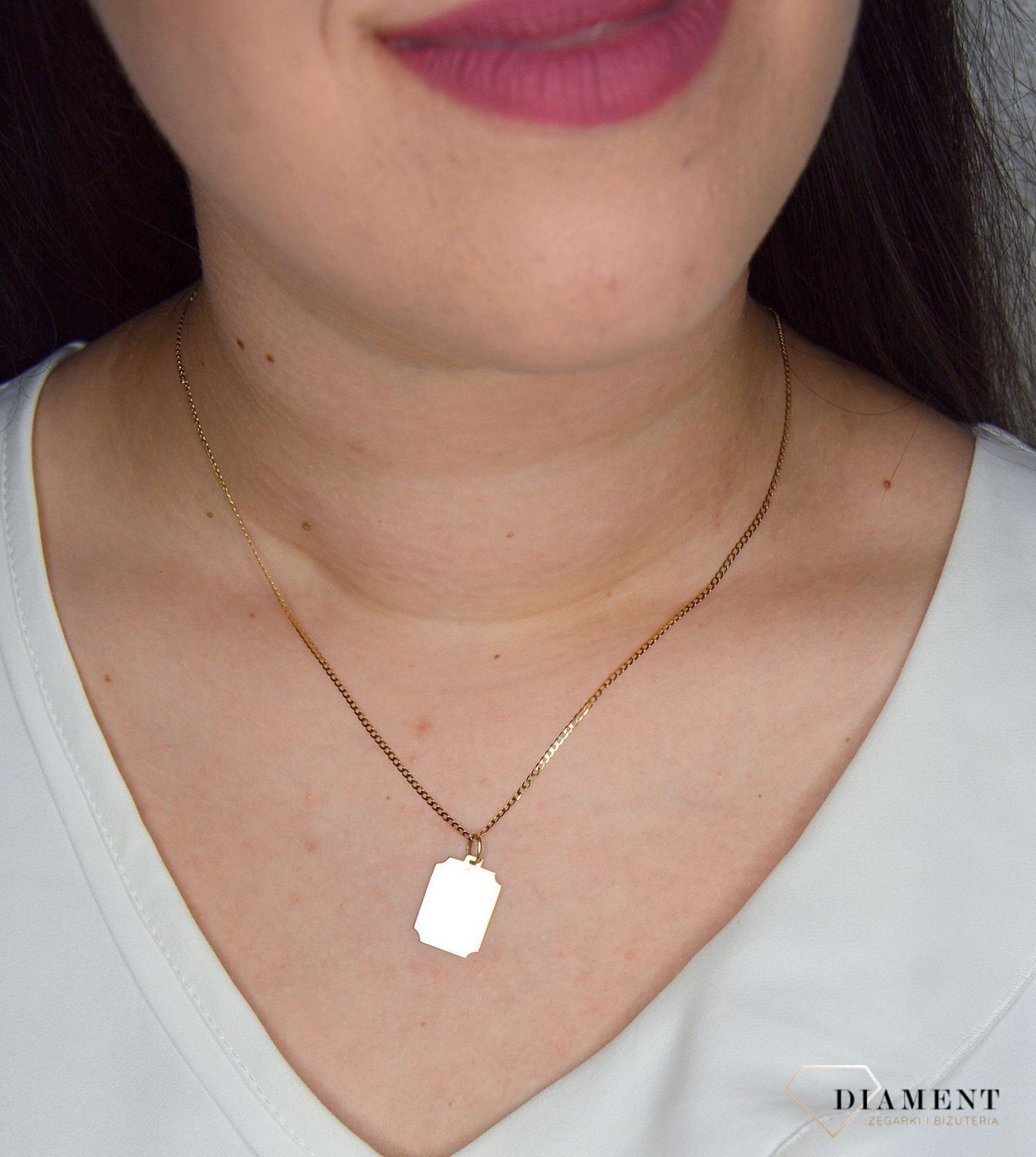 Złota zawieszka 585 blaszka DIA-ZAW-0961-585.jpg