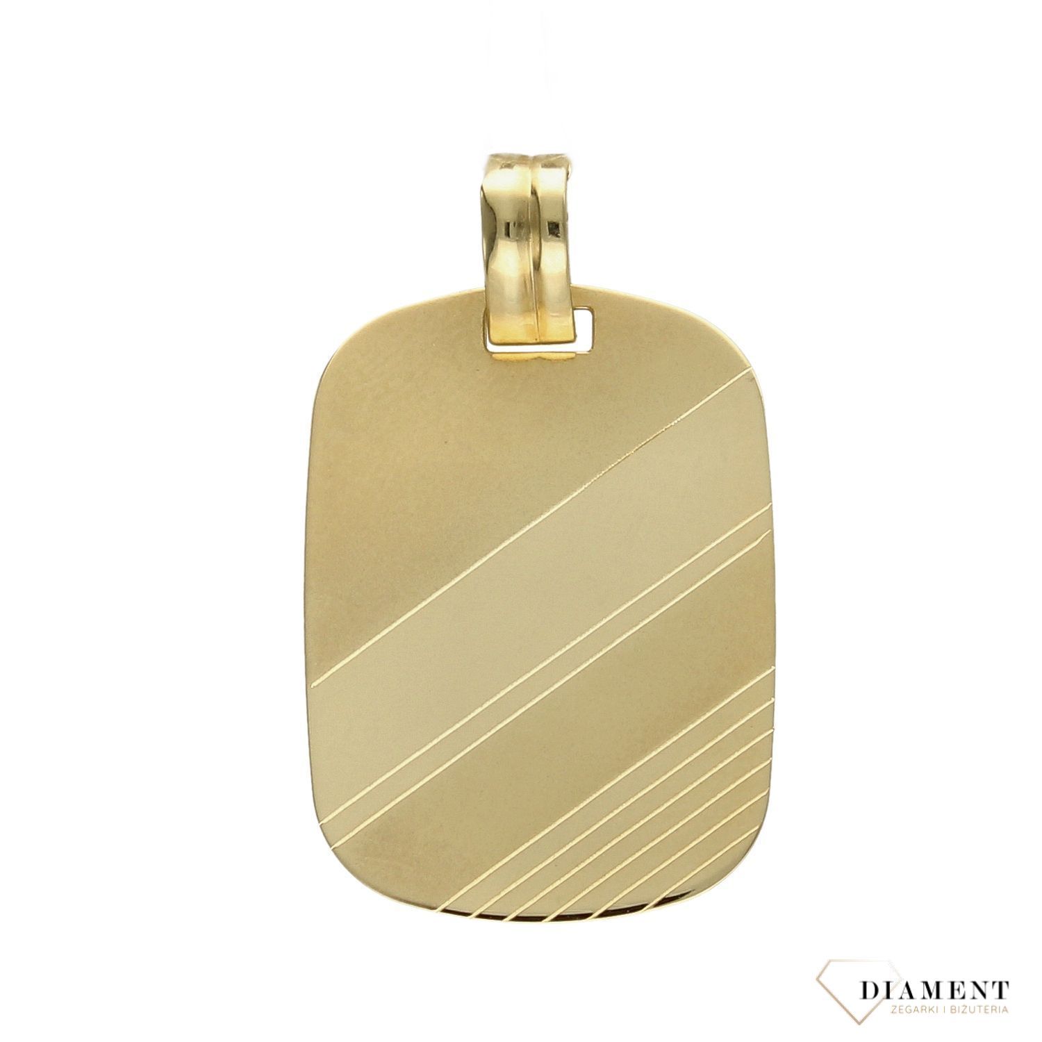 Złota zawieszka 585 mat i połysk DIA-ZAW-0962-585.jpg