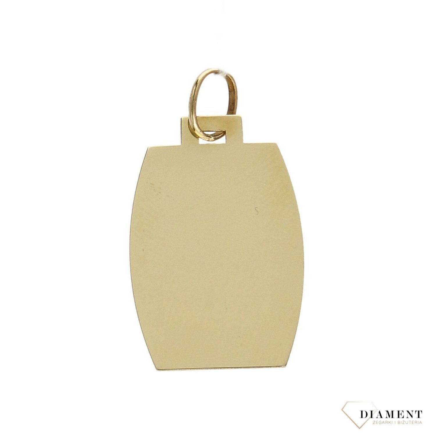 Złota zawieszka 585 blaszka gładka DIA-ZAW-0965-585.jpg